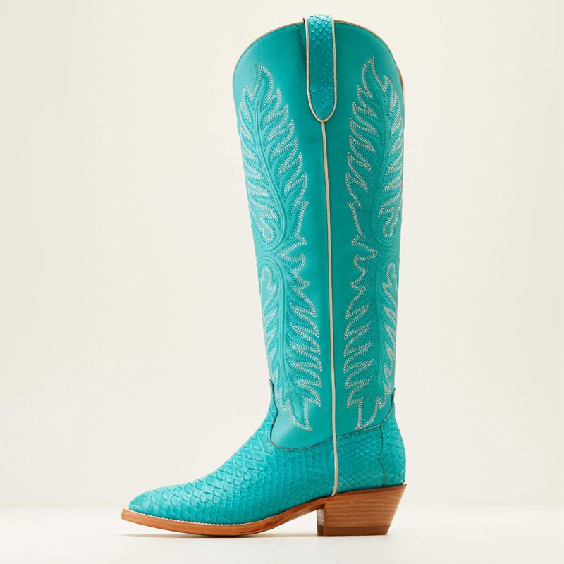 Blue Oasis Python/Santorini Ariat Sterling Margot Stretchfit Western Boot | 95RHTXOJC