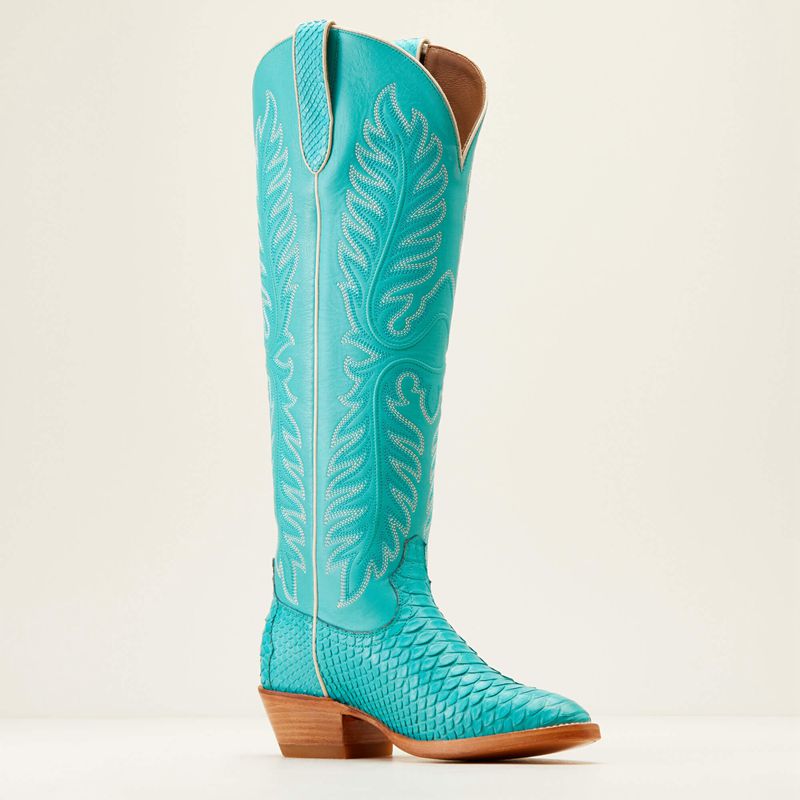 Blue Oasis Python/Santorini Ariat Sterling Margot Stretchfit Western Boot | 95RHTXOJC