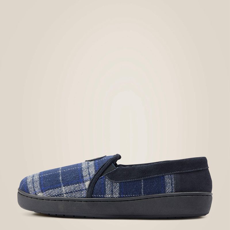 Blue Plaid Ariat Lincoln Slipper | 62BIPNDYJ