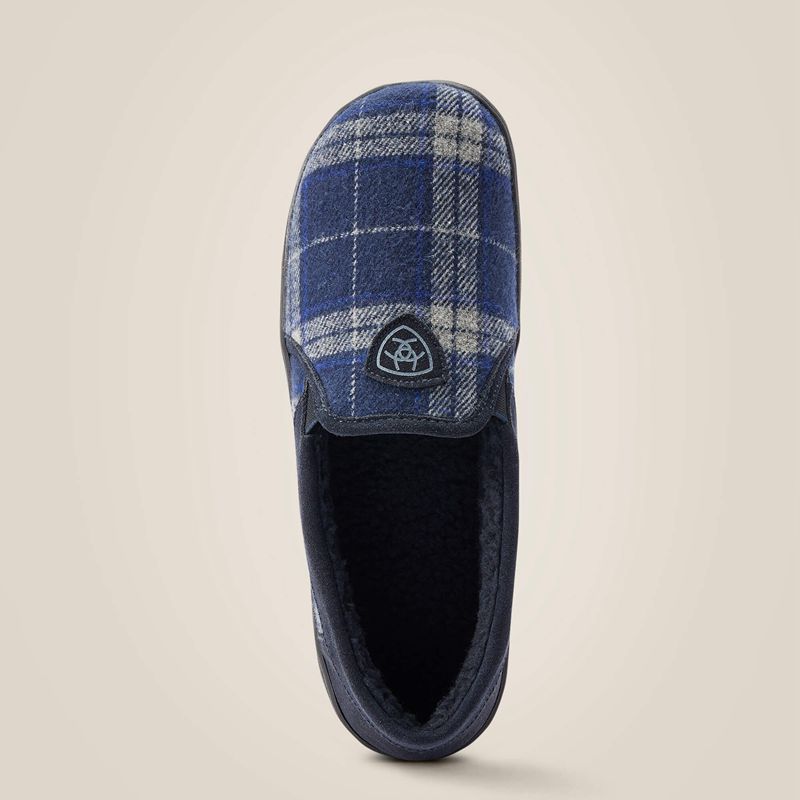 Blue Plaid Ariat Lincoln Slipper | 62BIPNDYJ