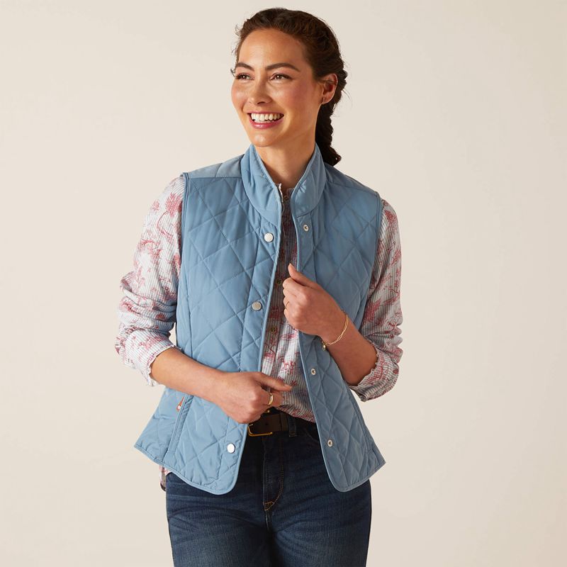 Blue Shadow Ariat Woodside Vest | 18HAYLGED