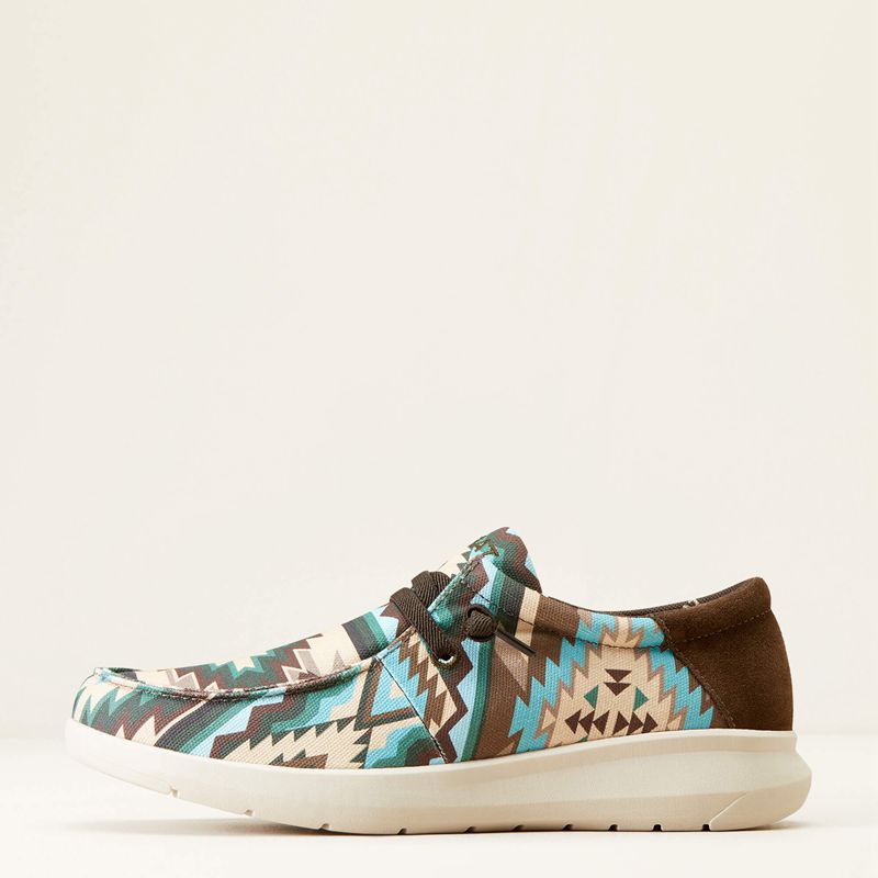 Blue Southwest Print Ariat Hilo | 94SILRENH