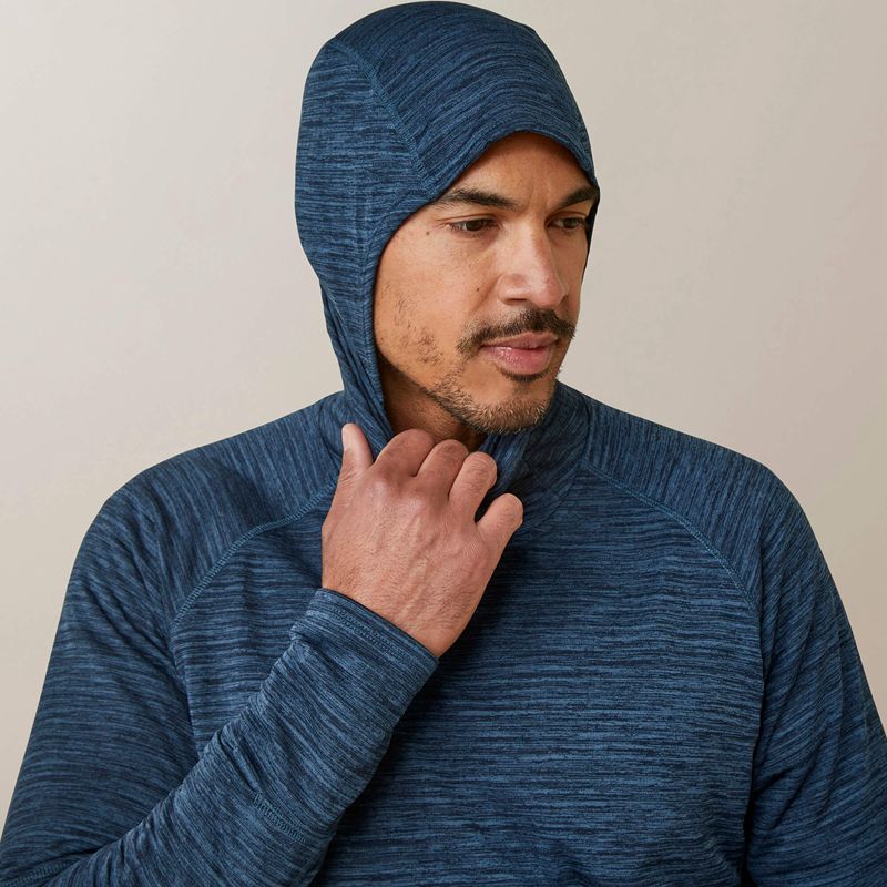 Blue Wink Teal Ariat Rebar Gridwork Balaclava Baselayer | 51JUDWSNO