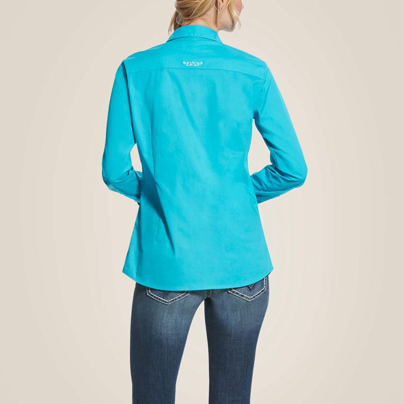 Bluebird Ariat Kirby Stretch Shirt | 67FOBWRMY