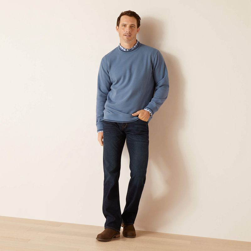 Bluefin Ariat Tedstock Sweatshirt | 75DOJYZPF