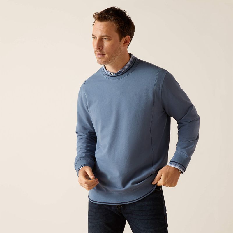 Bluefin Ariat Tedstock Sweatshirt | 75DOJYZPF