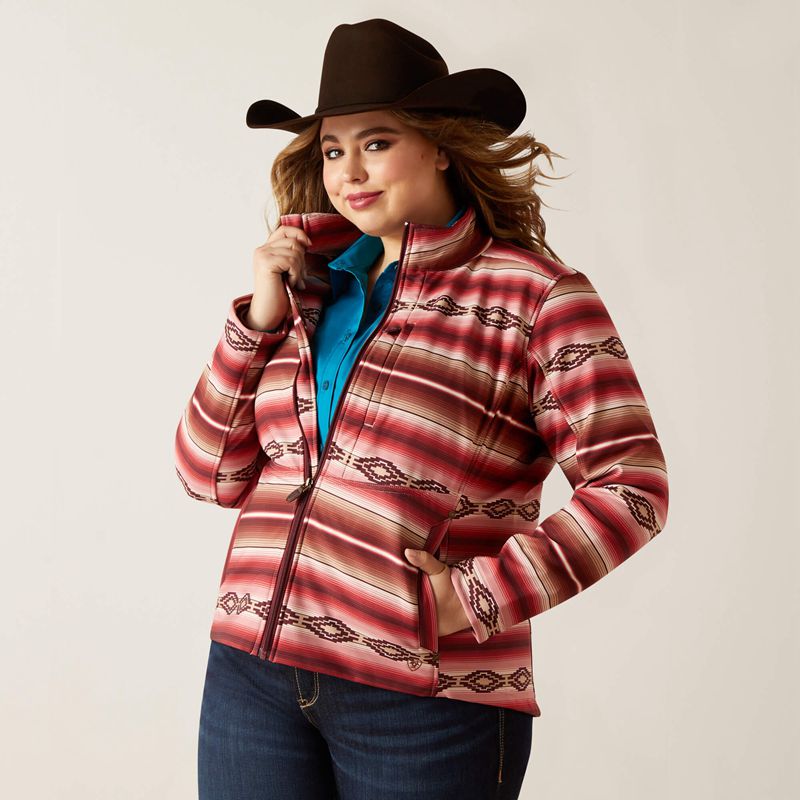 Blushing Serape Ariat Softshell Jacket | 63VRKQLIH