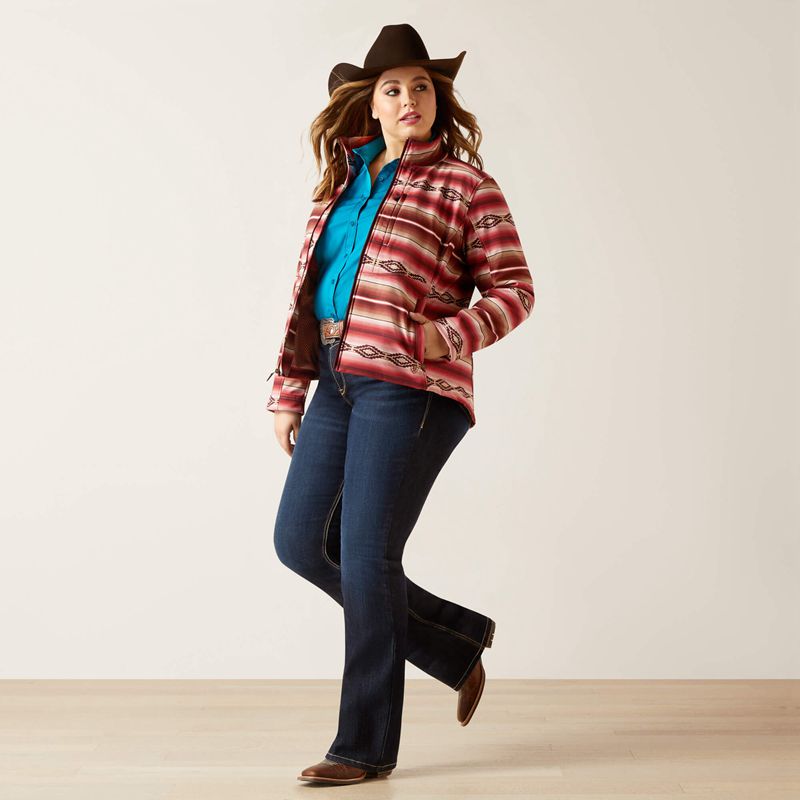 Blushing Serape Ariat Softshell Jacket | 63VRKQLIH