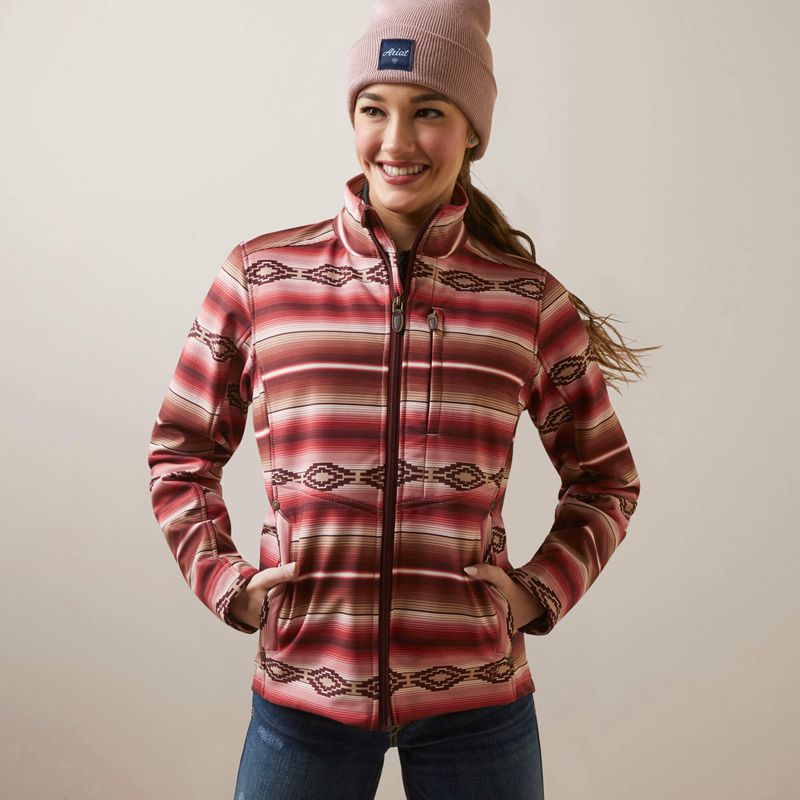 Blushing Serape Ariat Softshell Jacket | 63VRKQLIH