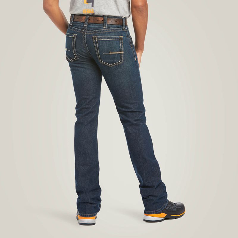 Bodie Ariat Rebar M7 Durastretch Edge Stackable Straight Leg Jean | 62NFAKDOR