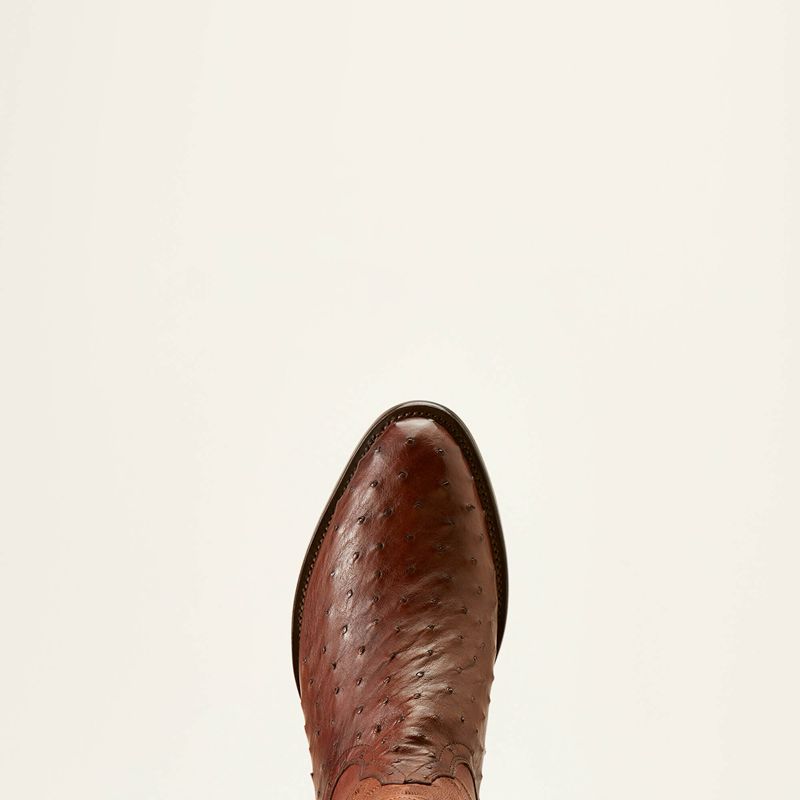 Bourbon Full Quill Ostrich Ariat Bench Made James Western Boot | 20APHBDKC