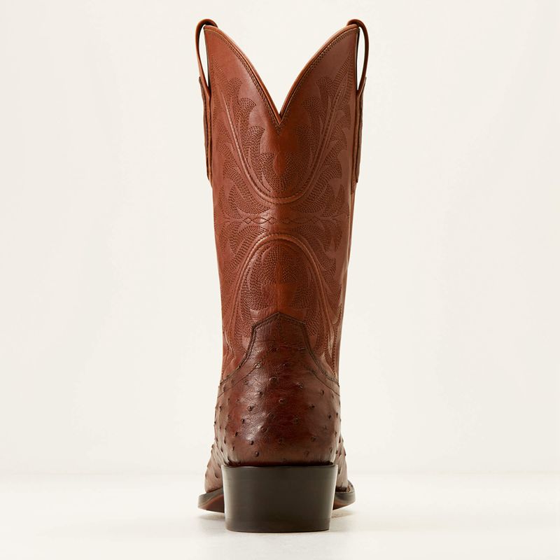 Bourbon Full Quill Ostrich Ariat Bench Made James Western Boot | 20APHBDKC