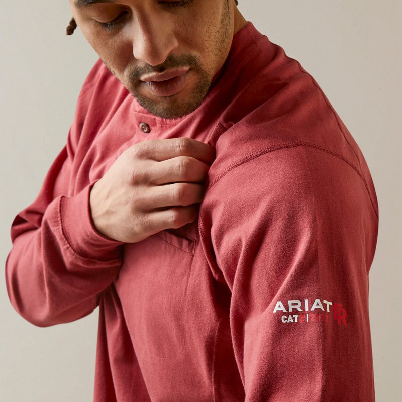 Brick Red Ariat Fr Air Henley | 94COJRQZE