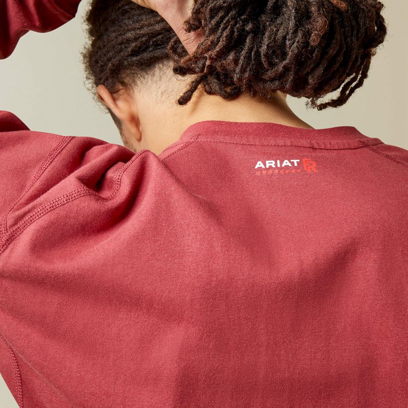 Brick Red Ariat Fr Air Henley | 94COJRQZE