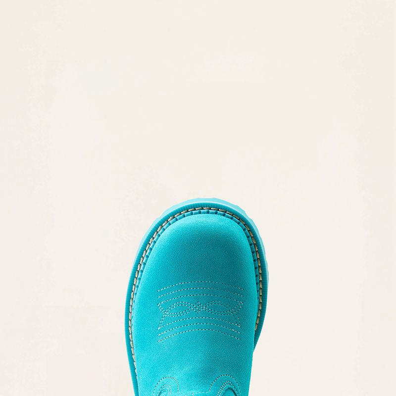 Brightest Turquoise Ariat Fatbaby Western Boot | 05QMWETRD