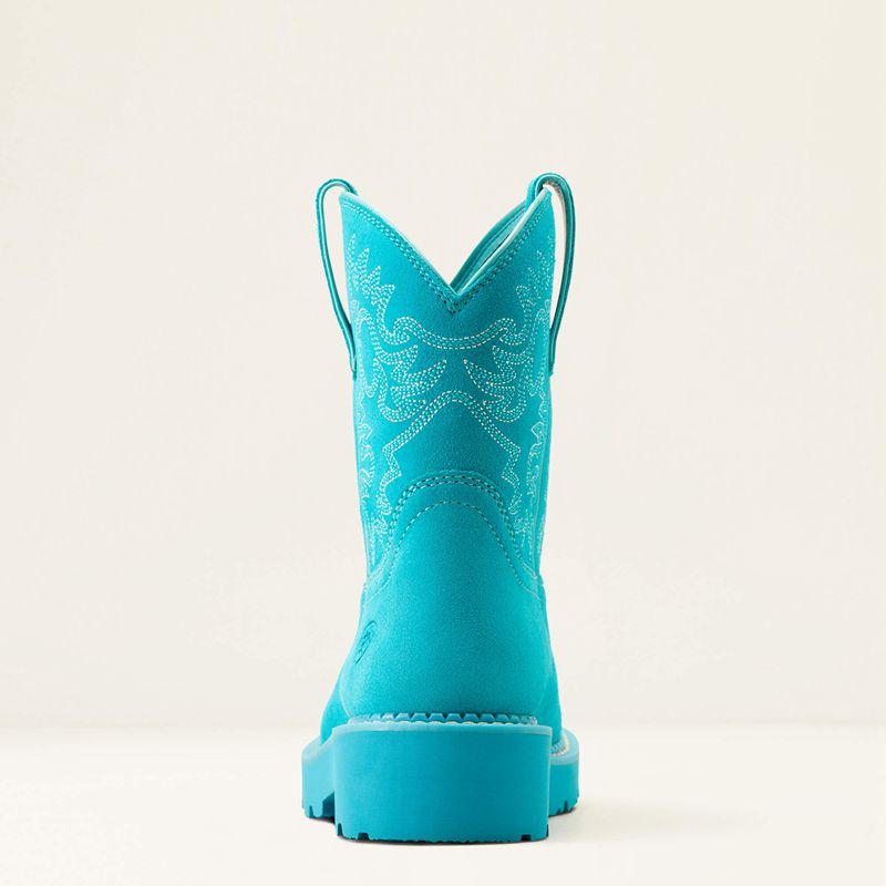 Brightest Turquoise Ariat Fatbaby Western Boot | 05QMWETRD