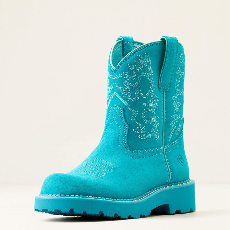 Brightest Turquoise Ariat Fatbaby Western Boot | 05QMWETRD