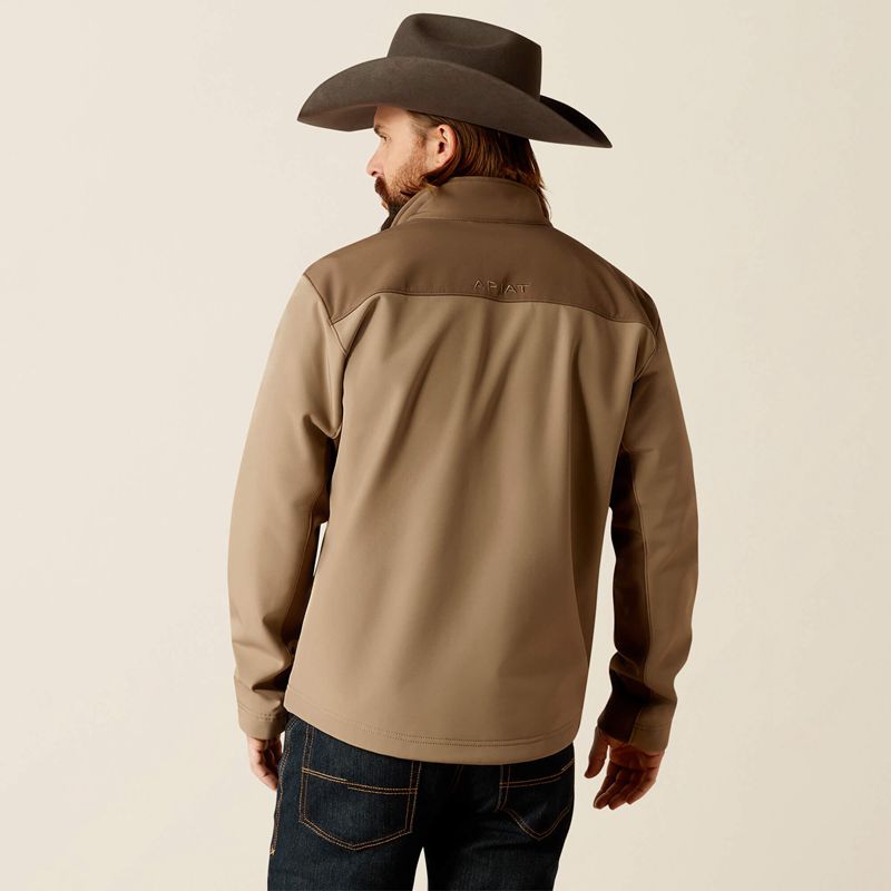 Brindle/Major Brown Ariat Wyatt Softshell Jacket | 58MCRQYEK