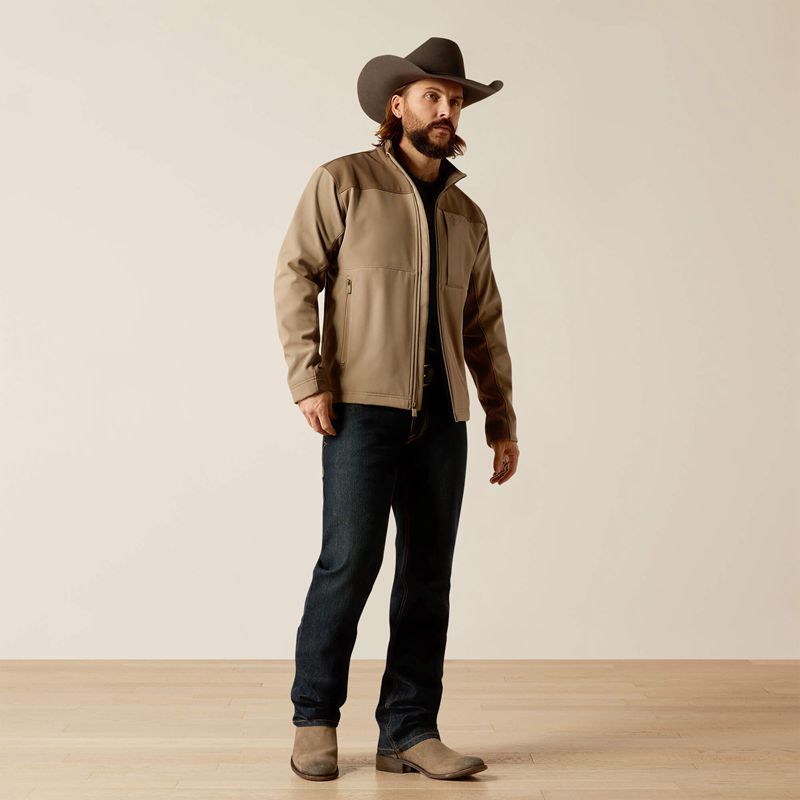 Brindle/Major Brown Ariat Wyatt Softshell Jacket | 58MCRQYEK