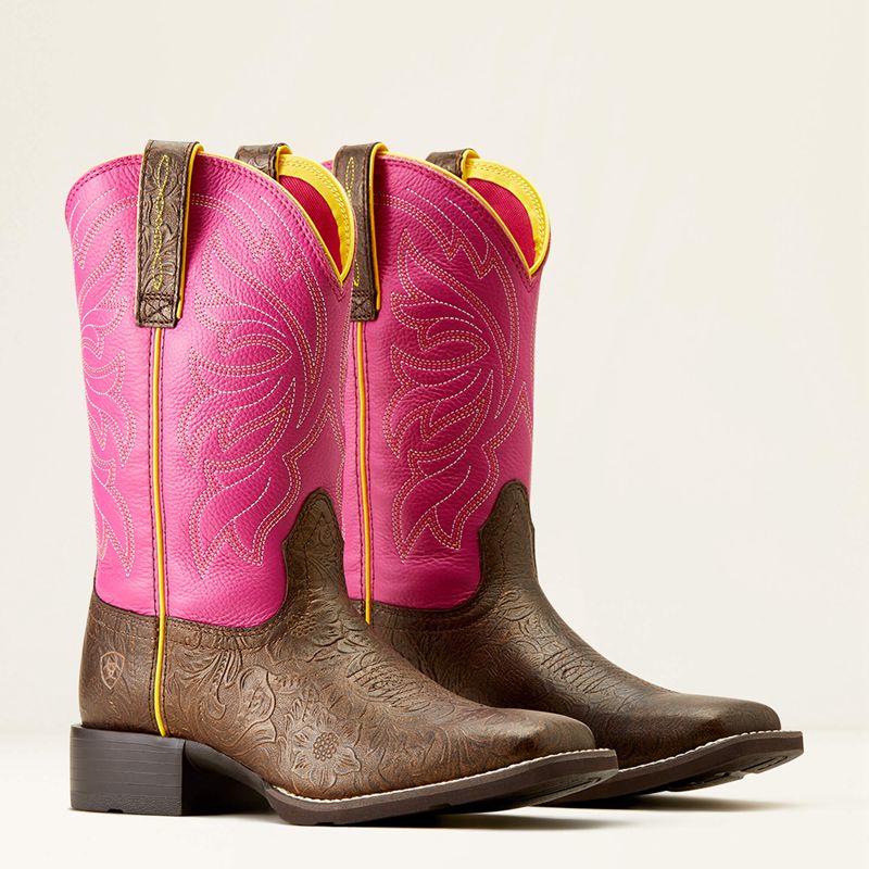 Bronze Age/Blushing Pink Ariat Buckley Western Boot | 46NTASLVX