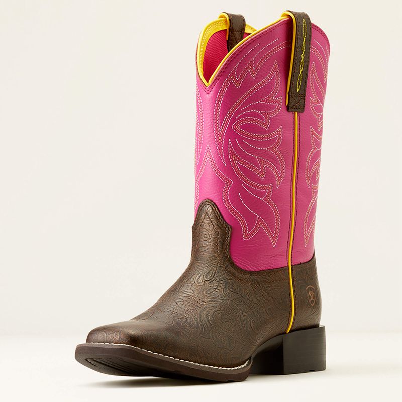 Bronze Age/Blushing Pink Ariat Buckley Western Boot | 46NTASLVX