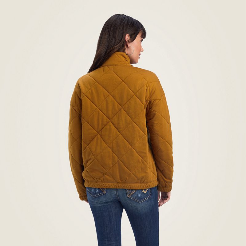 Bronze Brown Ariat Quilted Jacket | 49EJZTALB