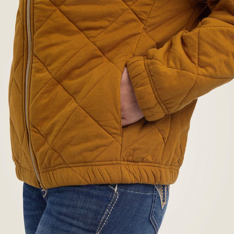 Bronze Brown Ariat Quilted Jacket | 49EJZTALB