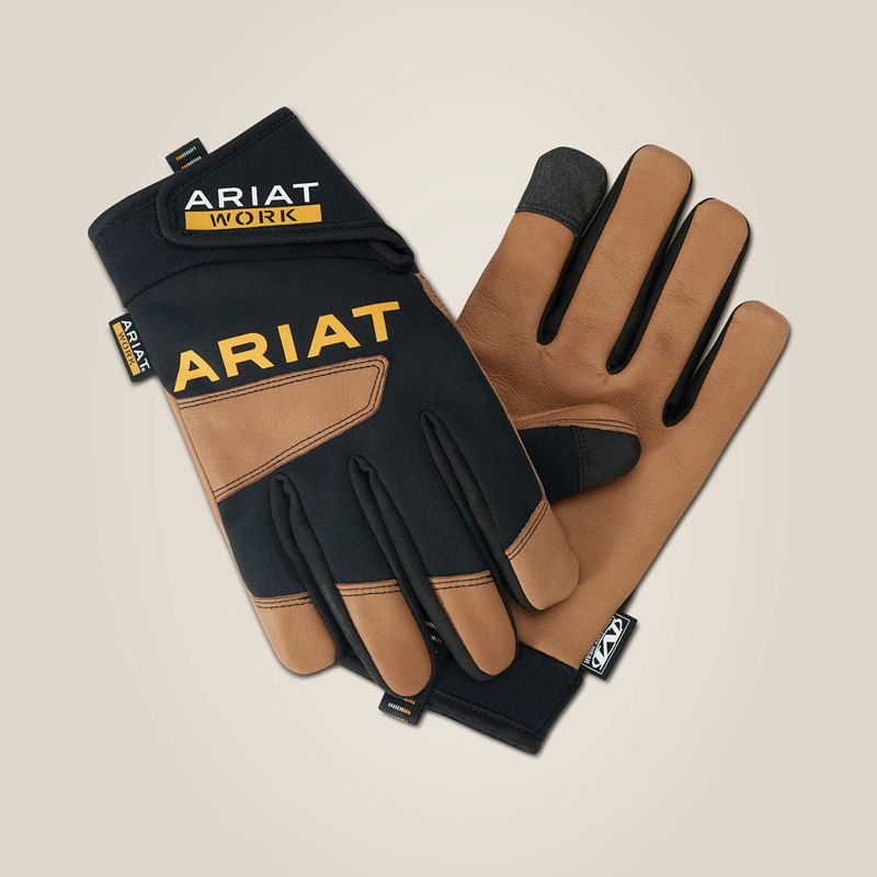 Brown/Black Ariat Flexpro Waterproof Work Glove | 12VEJXSCF