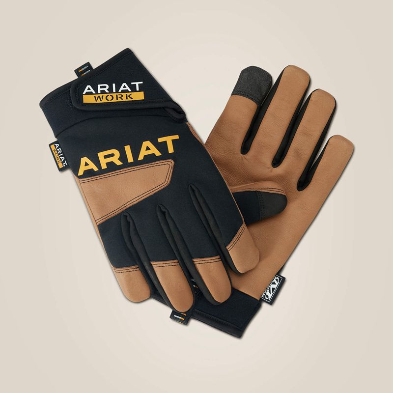 Brown/Black Ariat Flexpro Waterproof Work Glove | 92HBRAFWO