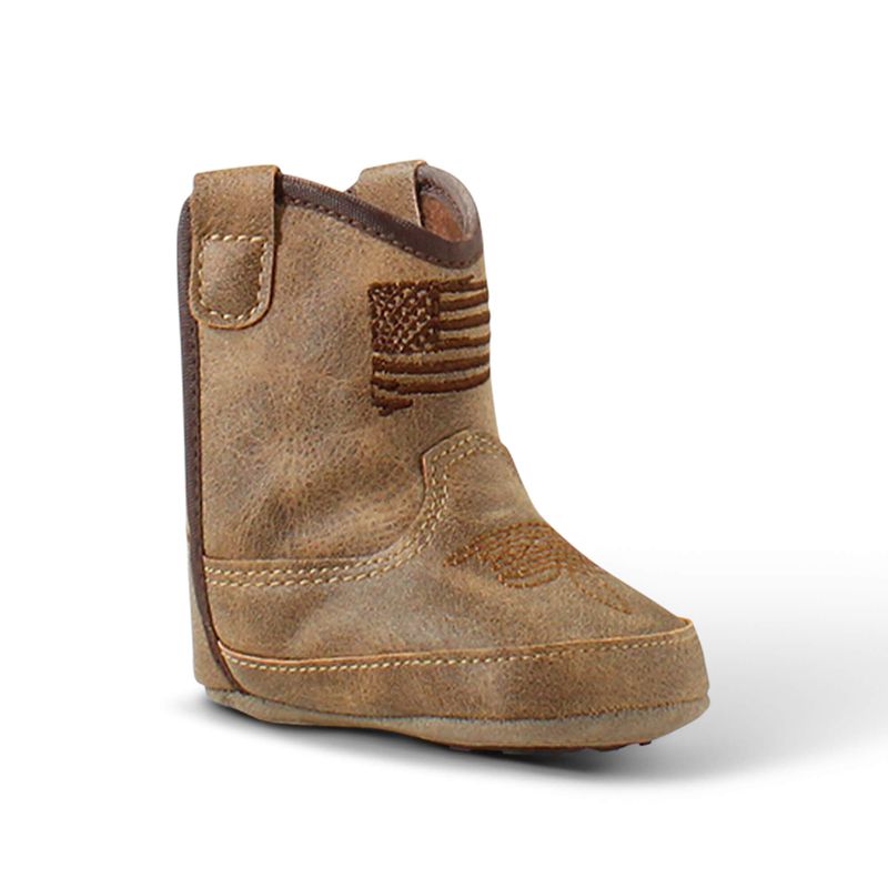 Brown/Feather/Tan Ariat Lk Lil' Stompers Anthem Patriot Boot | 43KGRVNOM