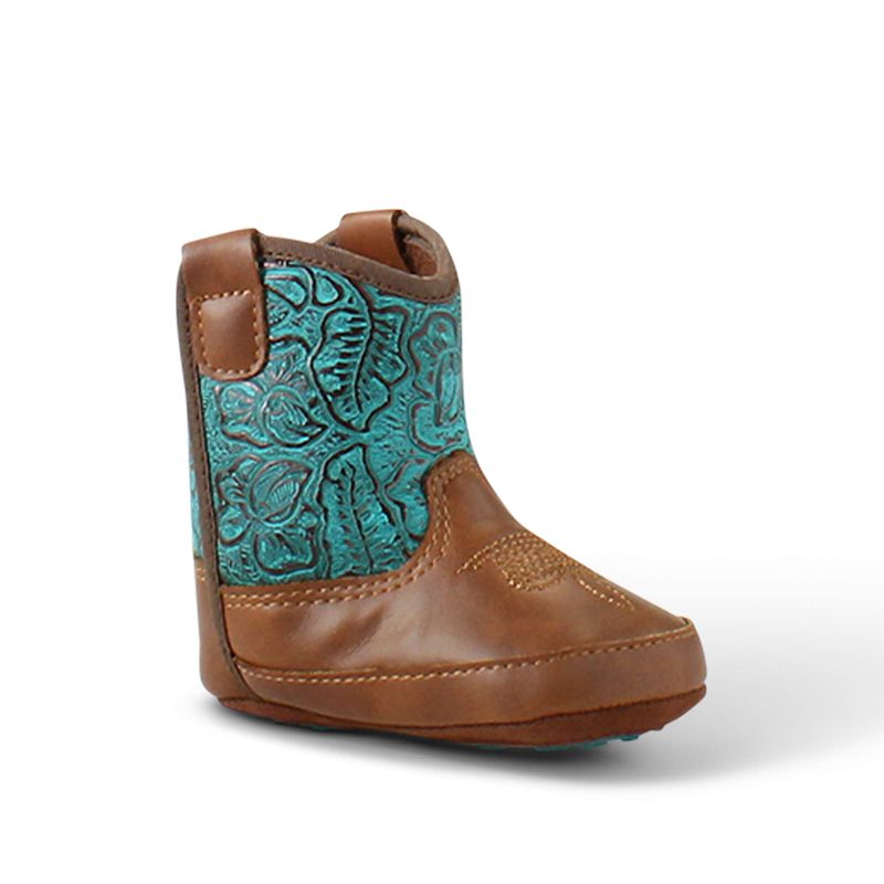 Brown/Feather/Tan Ariat Lk Lil' Stompers Round Up Boot | 24NZMRUWJ