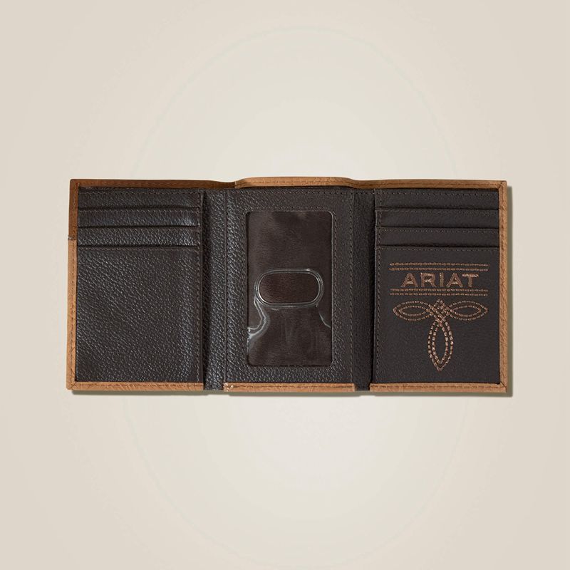 Brown Ariat Addison Trifold Wallet | 64IPSRTGJ