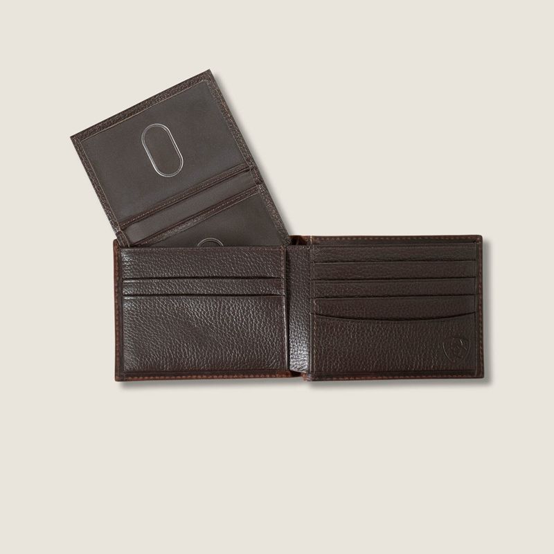 Brown Ariat Flag Bifold Wallet | 03CMXEGPZ