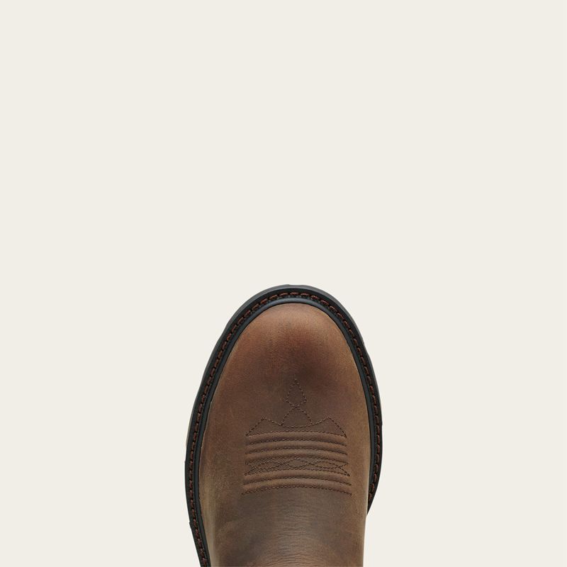 Brown Ariat Groundbreaker Work Boot | 14WXEYQTN