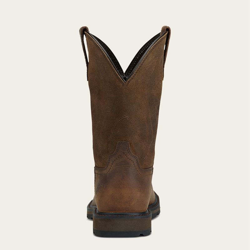 Brown Ariat Groundbreaker Work Boot | 14WXEYQTN