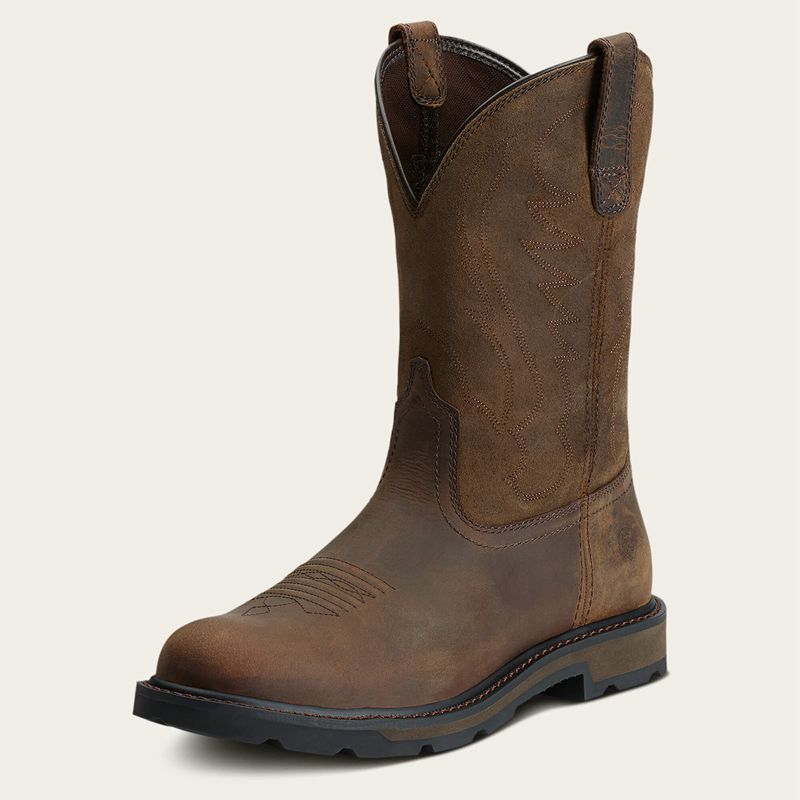 Brown Ariat Groundbreaker Work Boot | 14WXEYQTN