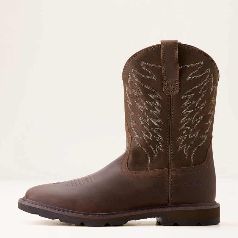 Brown Ariat Groundbreaker Work Boot | 87YKRIHLU