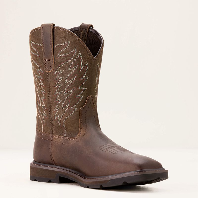 Brown Ariat Groundbreaker Work Boot | 87YKRIHLU