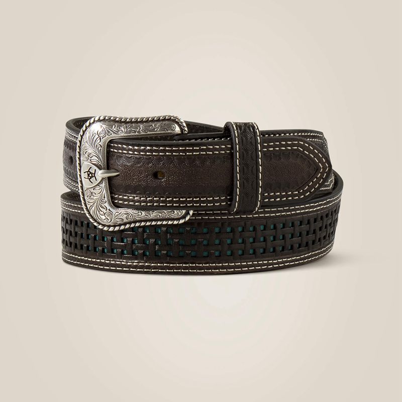 Brown Ariat Lattice Belt | 16BUNTQSO