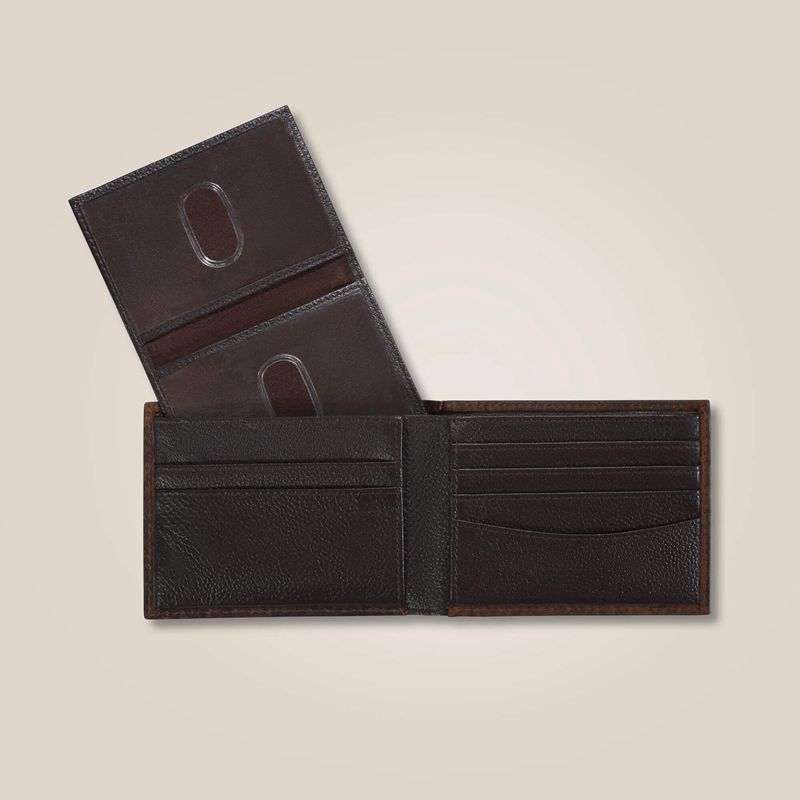 Brown Ariat Mexico Shield Bifold Wallet | 93KNMAPIQ