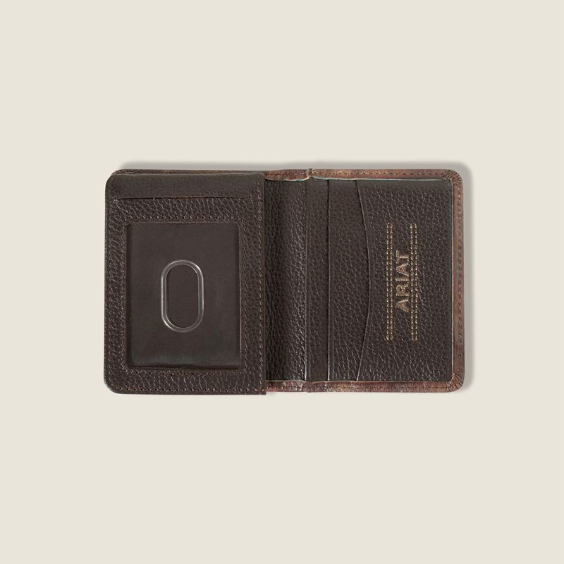 Brown Ariat Southwest Outline Bifold Wallet | 94JZHIGYB