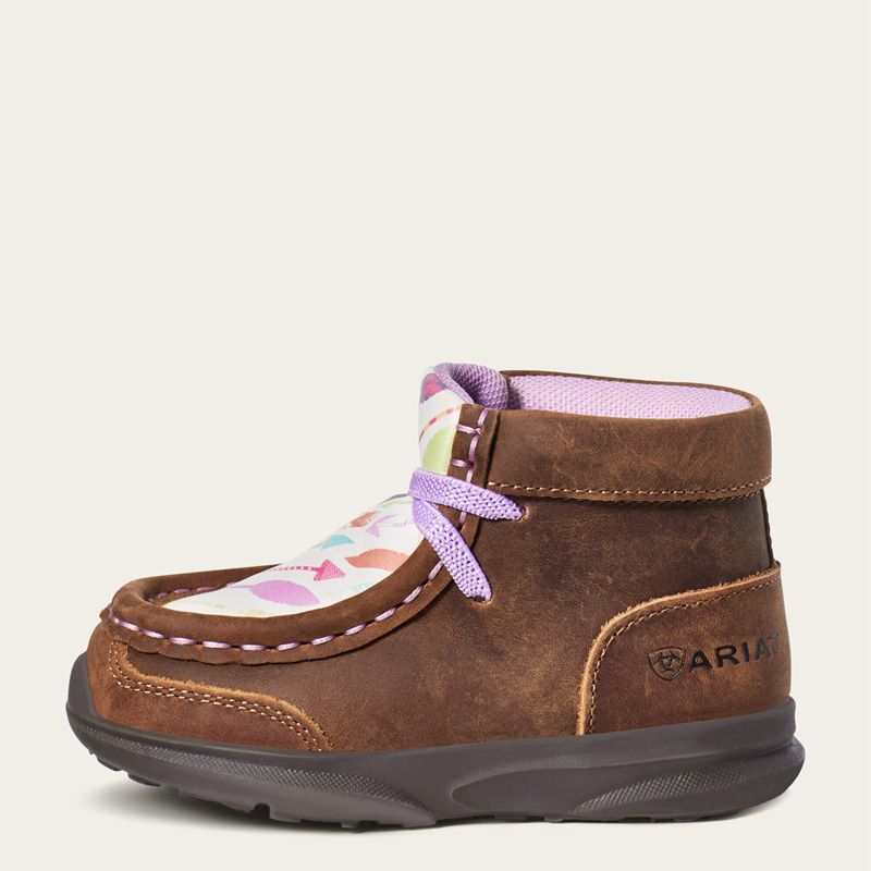 Brown Ariat Td Lil' Stompers Addison Boot | 93GBDFKJA