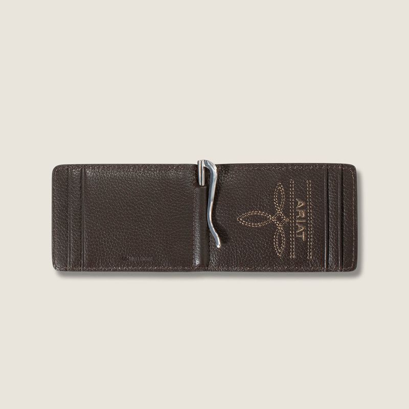 Brown Ariat Weaved Money Clip | 94AZLINHT