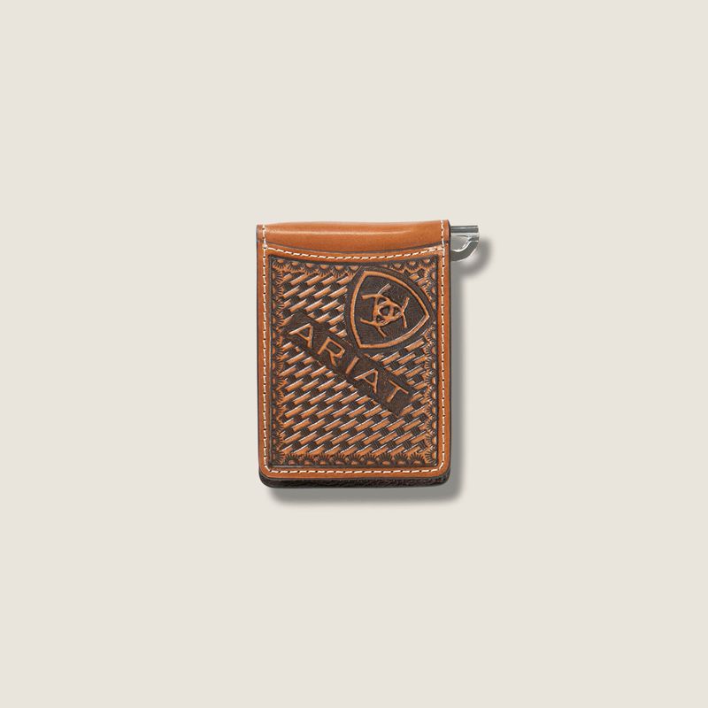 Brown Ariat Weaved Money Clip | 94AZLINHT