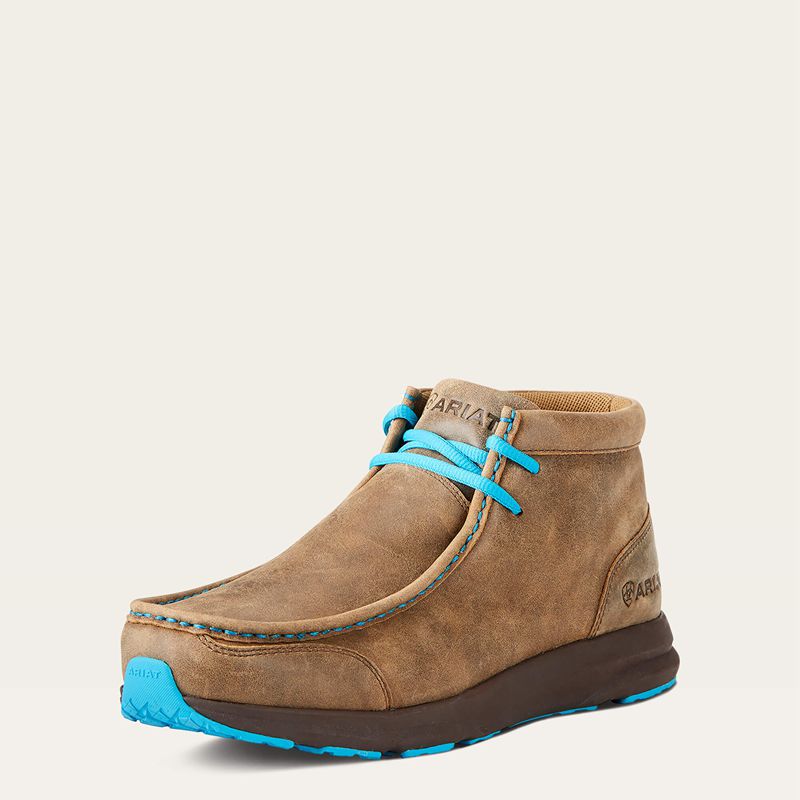 Brown Bomber/Blue Laces Ariat Spitfire | 05TPOIEUH