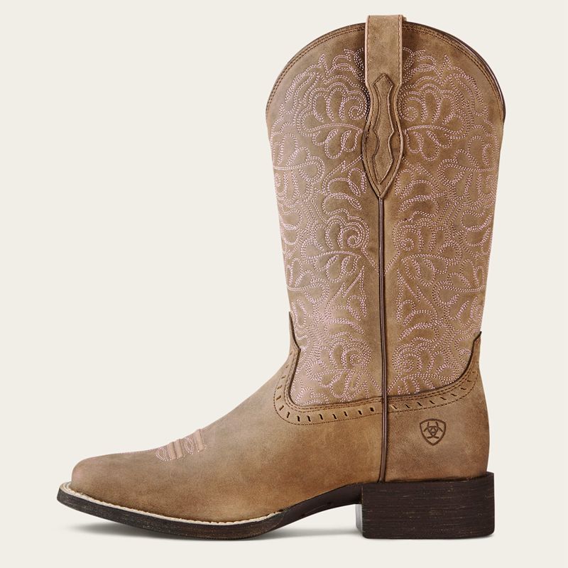 Brown Bomber Ariat Round Up Remuda Western Boot | 53RKQTXSW