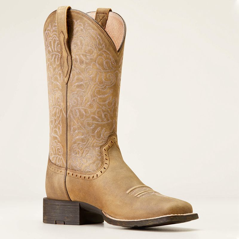 Brown Bomber Ariat Round Up Remuda Western Boot | 53RKQTXSW