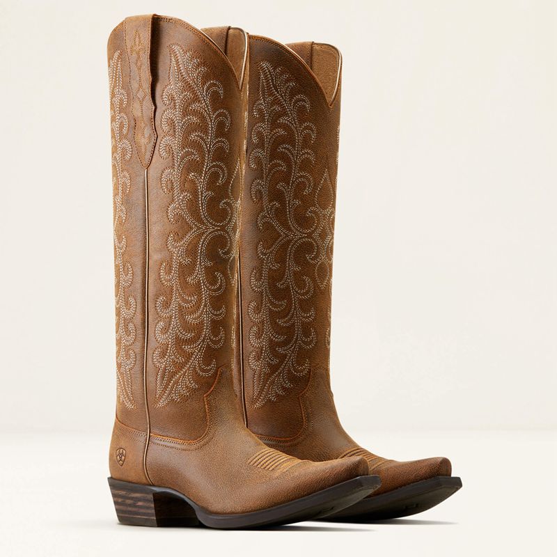 Brown Bomber Ariat Tallahassee Stretchfit Western Boot | 06VBJMCSZ