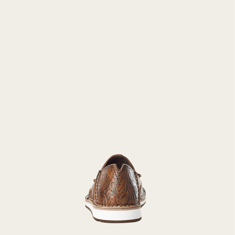 Brown Floral Emboss Ariat Cruiser | 34TVAEJLP