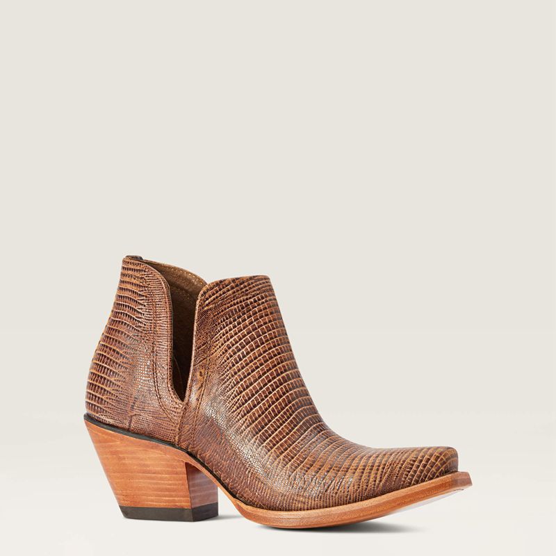 Brown Lizard Print Ariat Dixon Bootie | 83WNQJCUL